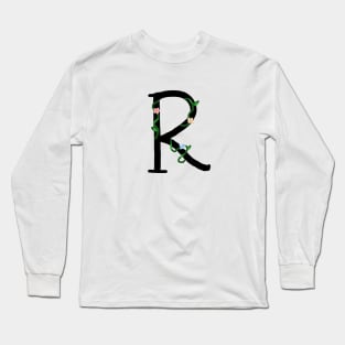 "R" initial Long Sleeve T-Shirt